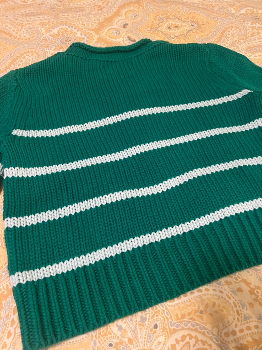 💚🤍 La Ligne Emerald Green “Mini Marina” Sweater with White Stripes 🤍💚 - Picture 7 of 9